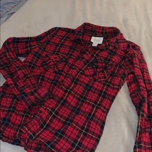 Flannel Pattern Top